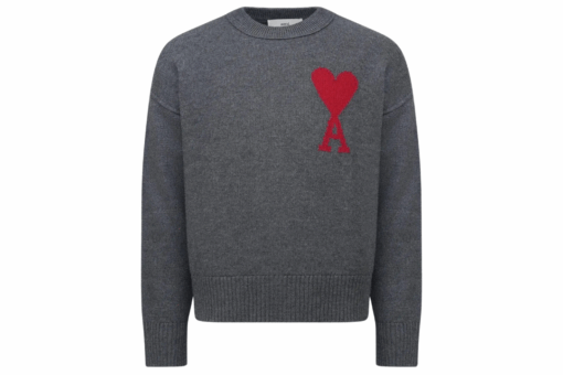 Ami Paris Ami de Coeur Crewneck Sweater Black