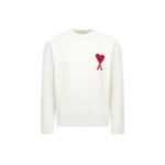 Ami Paris Ami de Coeur Crewneck Sweater White