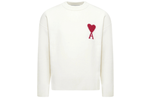 Ami Paris Ami de Coeur Crewneck Sweater White