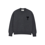 Ami Paris Ami de Coeur Crewneck Sweater Grey