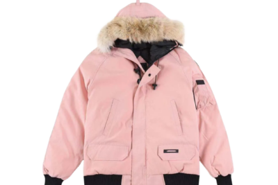 Canada Goose Fur Hooded Parka Jacket Pink