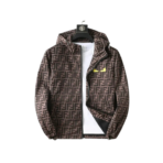Fendi Jacket Brown And Gray