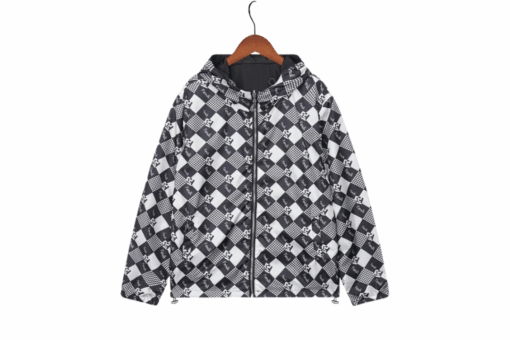 Fendi Jacket Black White And Gray