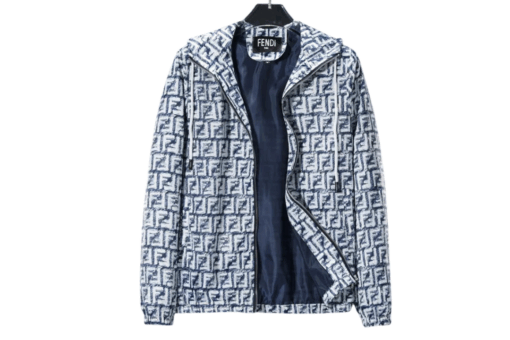 Fendi Jacket White Blue.