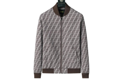 Fendi Jacket Brown And Gray