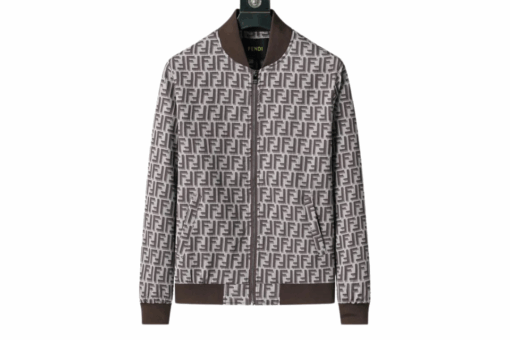 Fendi Jacket Brown And Gray
