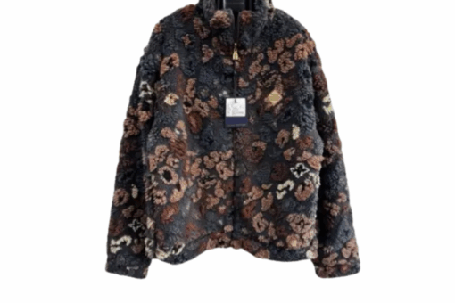 LV Reversible Fleece Blouson LV Leo Motif Jacket Multicolor