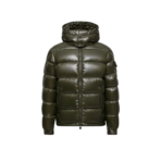 Moncler Barante Hooded Down Jacket Green