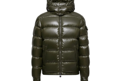 Moncler Barante Hooded Down Jacket Green