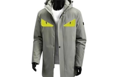 Fendi Monster Eyes Down Jacket Grey
