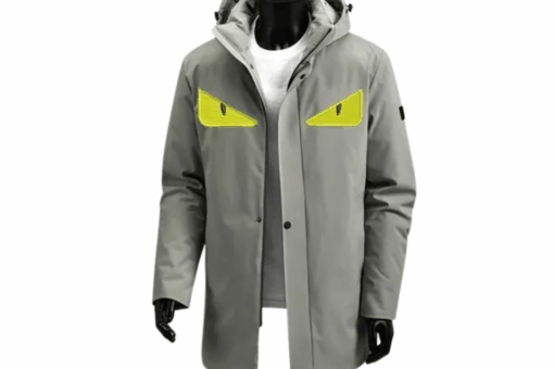 Fendi Monster Eyes Down Jacket Grey
