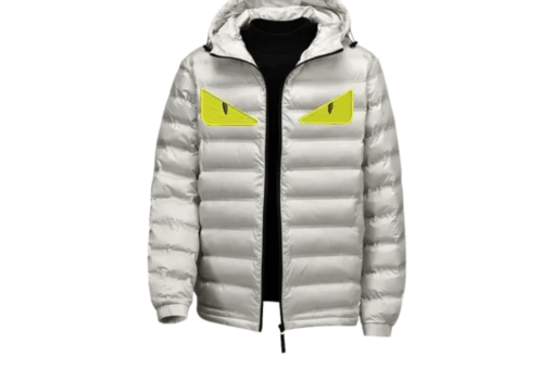 Fendi Monster Eyes Down Jacket White