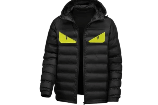 Fendi Monster Eyes Down Jacket Black
