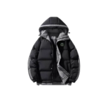 Fendi Hooded Parka Jacket Black