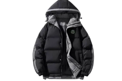 Fendi Hooded Parka Jacket Black