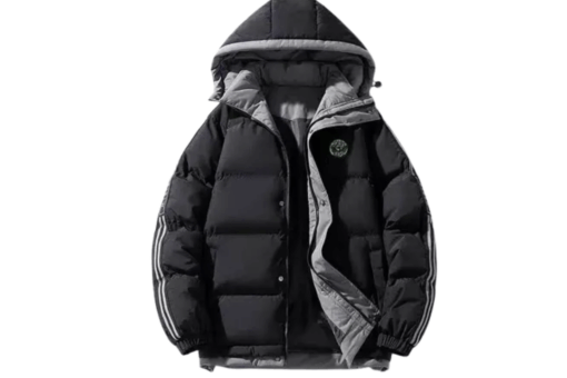Fendi Hooded Parka Jacket Black