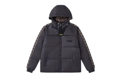 Fendi Reversible Down Puffer Jacket Dark Blue