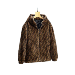 Fendi FF Logo Reversible Hoodie Jacket Yellow