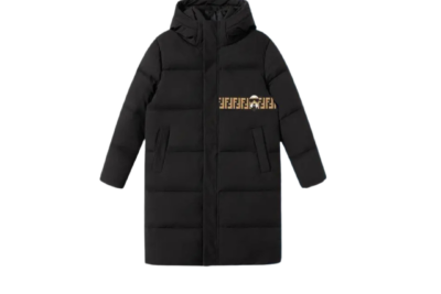 Fendi Long Down Jacket Black