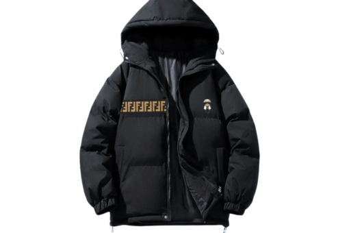 Fendi Down Puffer Jacket All Black