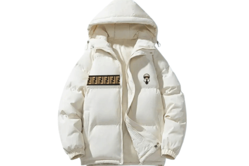 Fendi Down Puffer Jacket All White