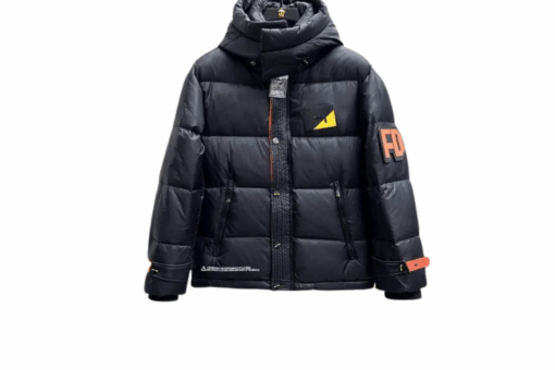 Fendi Down Jacket Black/Orange