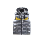 Fendi Monster-Inspired Down Vest puffer Jacket Silver