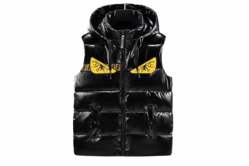 Fendi Monster-Inspired Down Vest puffer Jacket Black
