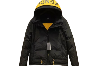 Fendi Down Jacket Black/Yellow