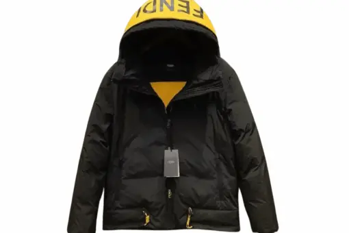 Fendi Down Jacket Black/Yellow