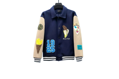 Fendi Baseball Jacket Beige/Blue