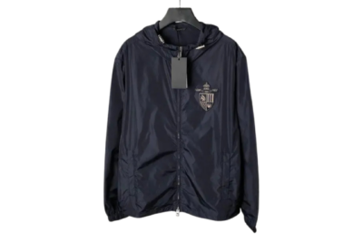 Fendi Blouson Tech Fabric Blue Jacket