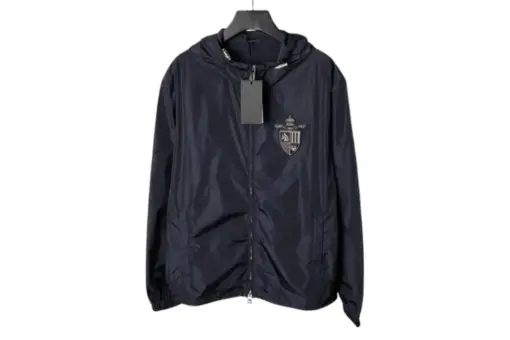 Fendi Blouson Tech Fabric Blue Jacket