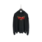 Fendi Hoodie Black Red