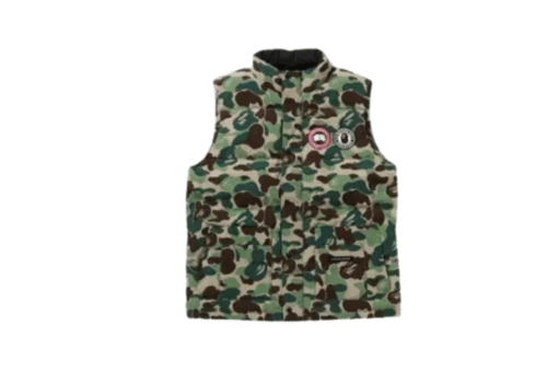 BAPE x Canada Goose Freestyle Vest Green