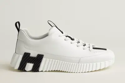 Hermes Jump Sneaker White/Black