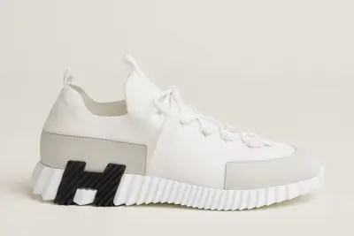 Hermes Flex Slip-On Sneaker White