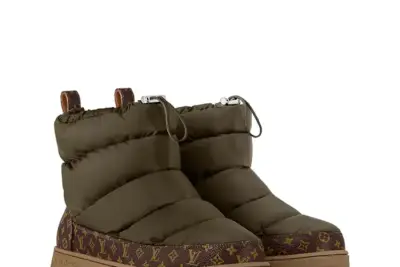 LV Cloud Ankle Boot Olive