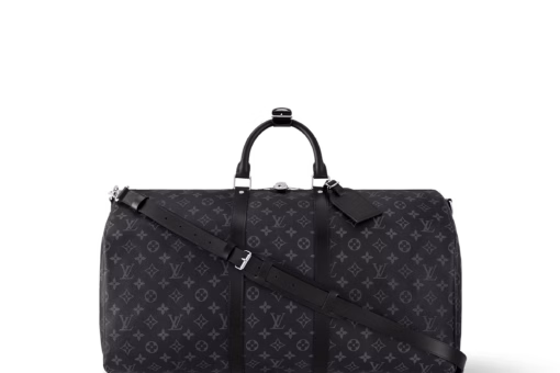 LV Keepall Bandoulière 55 Bag Black