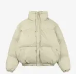 Fear of God Essentials Puffer Jacket – Premium White Winter Jacket Matte Finish