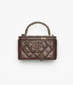 Chanel Vanity Case Maroon - Image 2