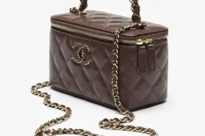 Chanel Vanity Case Maroon