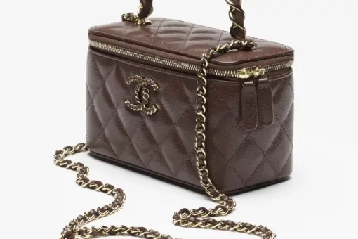 Chanel Vanity Case Maroon