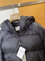 Dior Oblique Down Puffer Jacket Black - Image 3