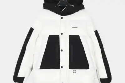 Burberry Down Jacket White And Black