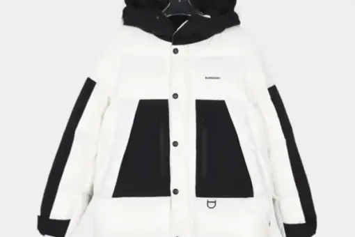 Burberry Down Jacket White And Black