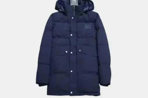 Burberry Down Jacket Navy Blue
