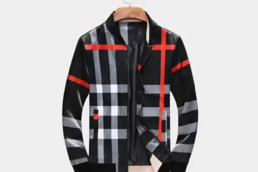 Burberry Jacket Black White Print