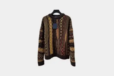 LV Long-Sleeved Crewneck Sweater Multicolor