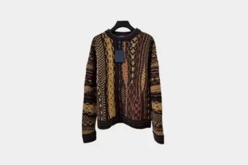 LV Long-Sleeved Crewneck Sweater Multicolor